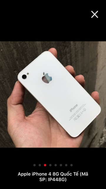 Điện thoại iPhone 4 -16GB . Máy QT đã tải ứng dụng . Giá cho người nghèo có iPhone