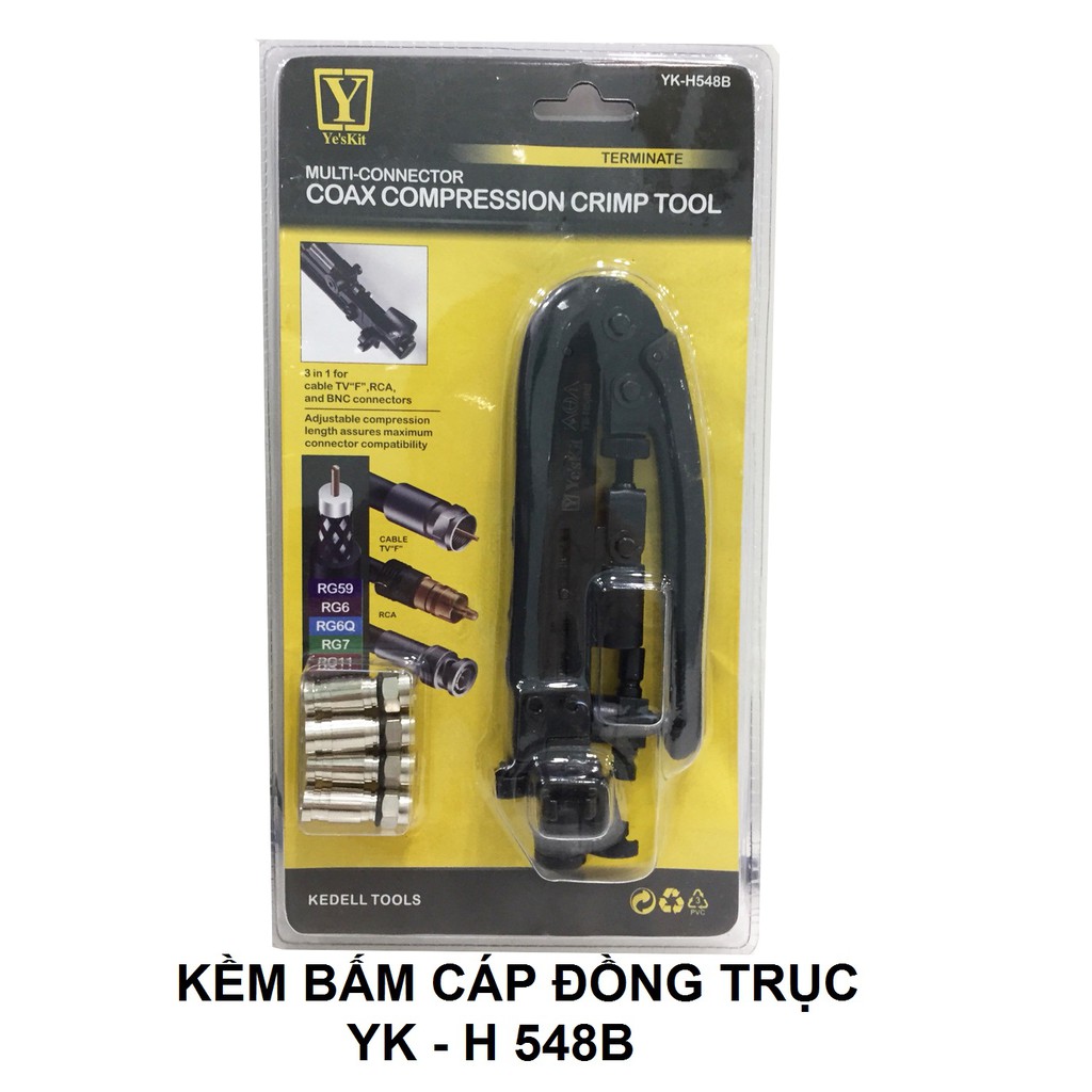 KỀM BẤM ĐỒNG TRỤC YE'S KIT YK-H 548B