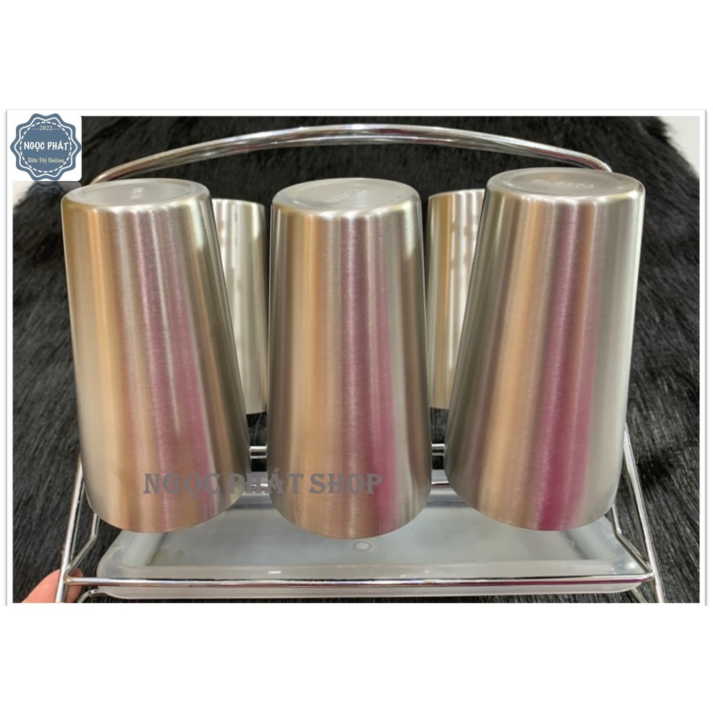 LY/ CỐC 'CAO' INOX 304, GIỮ NHIỆT_ 350ML, 2 LỚP DÀY, KIỂU DÁNG ĐẸP, KHÔNG LO RƠI VỠ