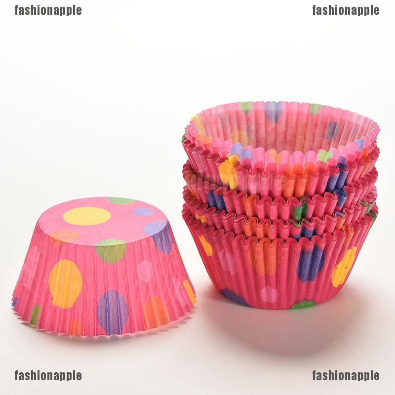 Set 100 CốC GiấY ĐựNg BáNh Cupcake NhiềU MàU SắC