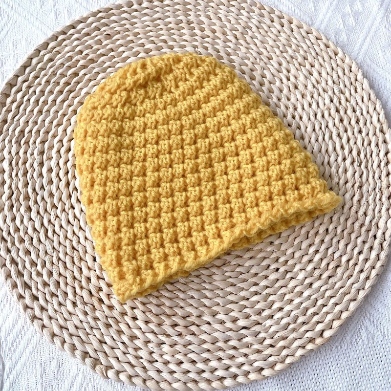 Mũ Beanie Đan Len Thông Dụng Cho Bé Gái Sơ Sinh