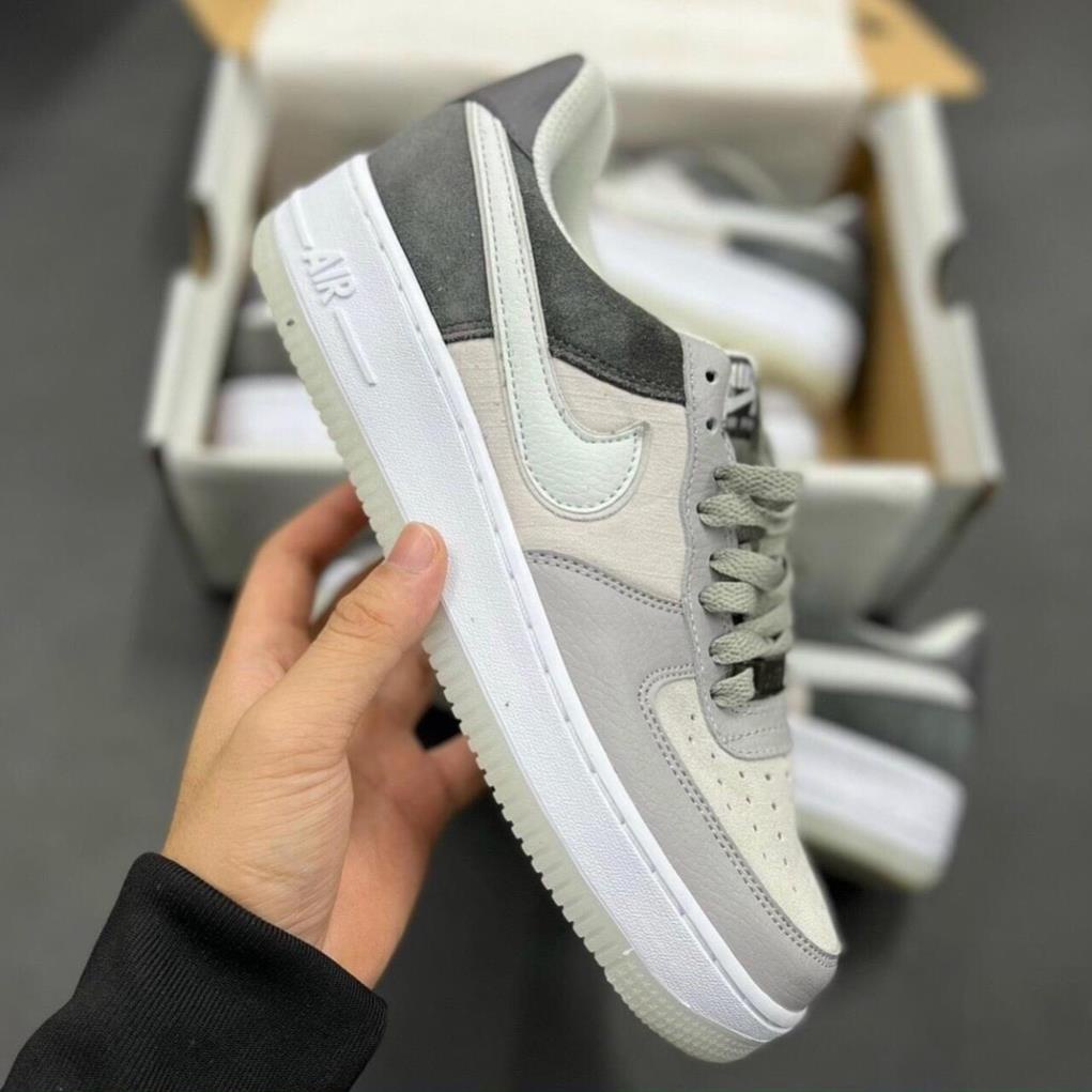 Giày AF1 custom xám đen chất lượng nguyên bản đủ size | BigBuy360 - bigbuy360.vn