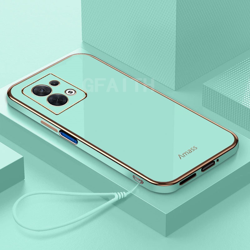 Ốp Điện Thoại Dẻo Nhiều Màu Kèm Dây Đeo Tay Cho OPPO Reno 10 10Pro 9 Pro + / Reno 9 Pro 5G 8T C55 A1 A17 A58