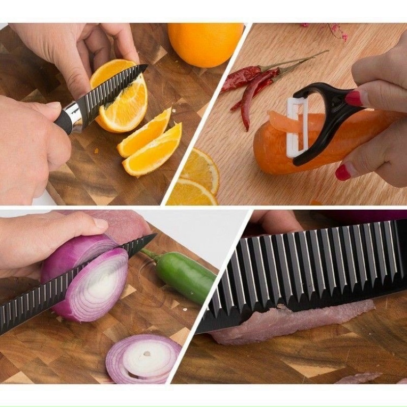 Bộ dao nhà bếp cao cấp 6 món kháng khuẩn EVERRICH