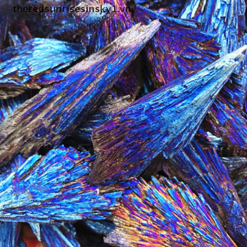 Đá pha lê Tourmaline tự nhiên màu xanh dương và đen 1.vn