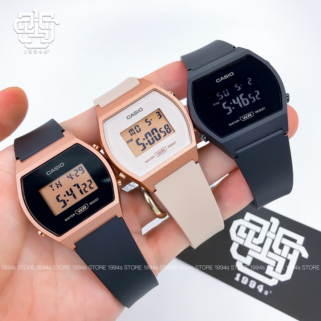 Đồng hồ nam/nữ Casio LW-204-4A / LW-204-1A / LW-204-1B dây nhựa, chống nước 50m, size 35mm, hàng chính hãng