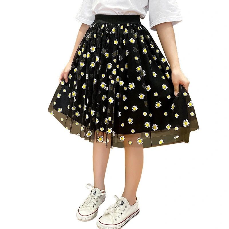 Đầm Công Chúa Mùa Hè Kiểu Dáng Mới 2022 In Họa Tiết Hoa Cúc Phong Cách Phương Tây Cho Bé Gái