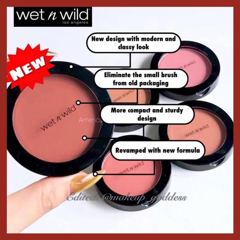 Phấn má hồng Wet n Wild Color Icon Blush màu Mellow Wine, Keep It Peachy | BigBuy360 - bigbuy360.vn