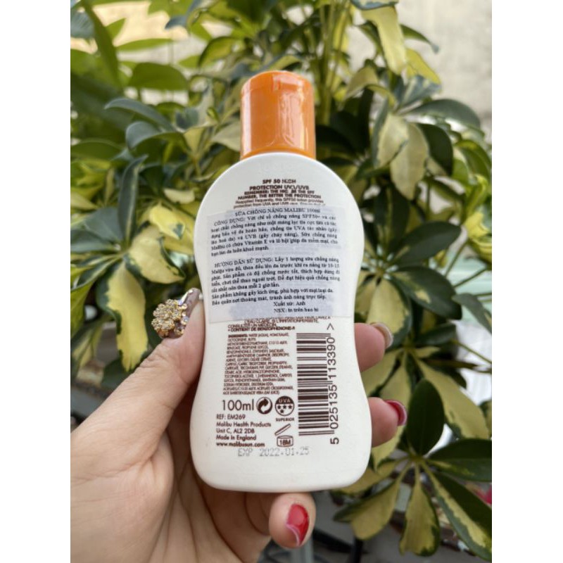 Kem Chống Nắng MALIBU LOTION (trắng và vàng )