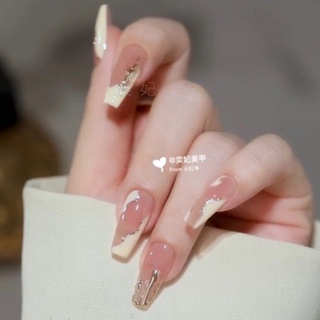 Nail box thiết kế viền vân loang đơn giản