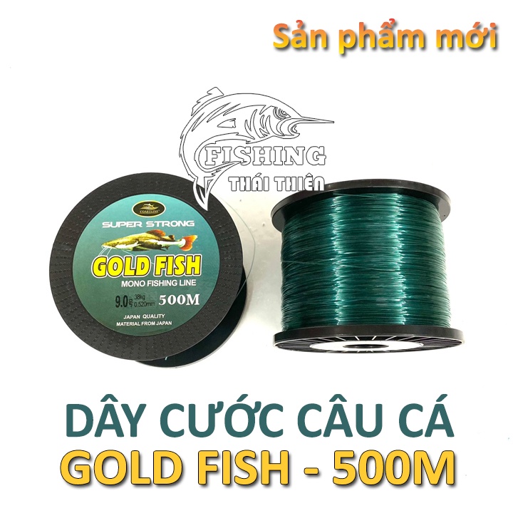 Dây Cước Câu Cá Coastline Goldfish Cuộn 500m Siêu Bền Màu Xanh Rêu Tàng Hình Dưới Nước