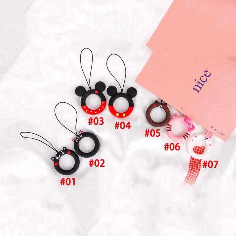 Dây móc gắn điện thoại hình chuột mickey 3D dễ thương