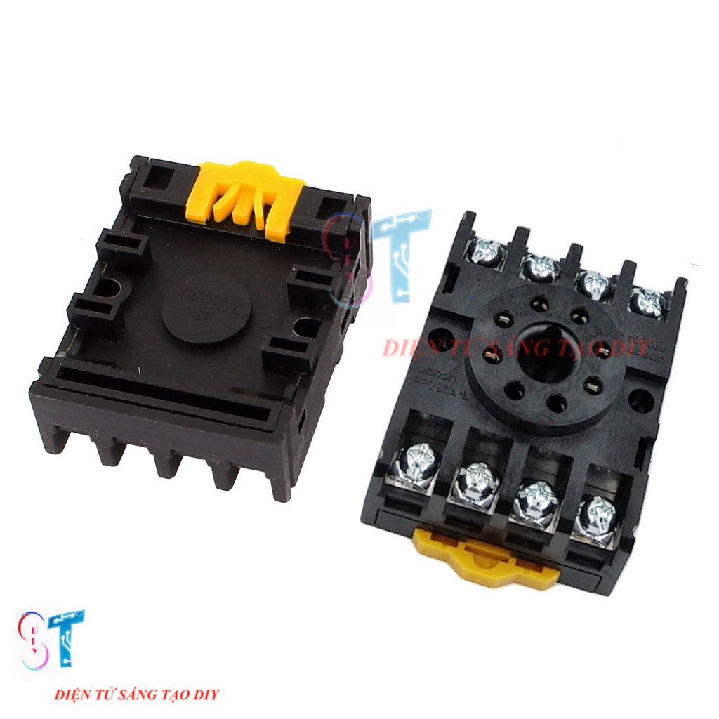 Đế Cắm PF083A 8 Chân Tròn Cho Các Mạch Timer, Relay Omron