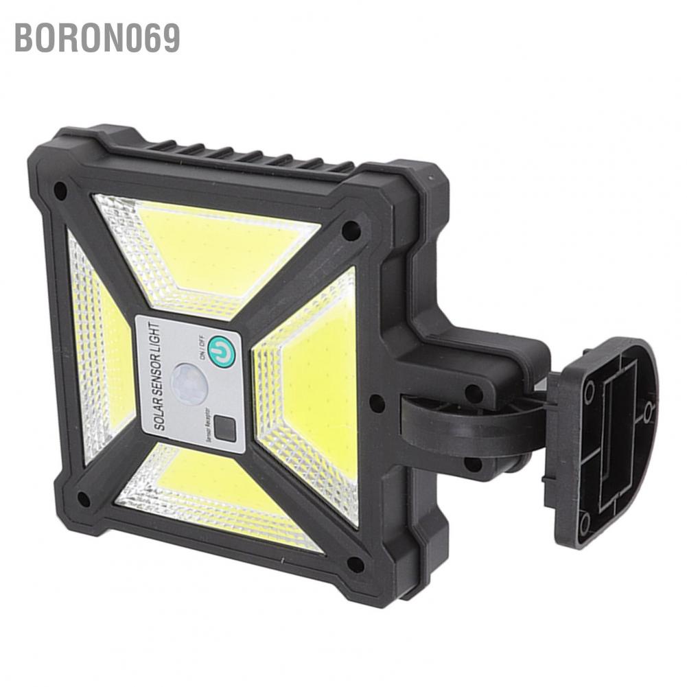 Đèn Đường Năng Lượng Mặt Trời 4 COB IP65 3 Chế Độ Gắn Tường Không Dây Cho Sân Vườn Boron069