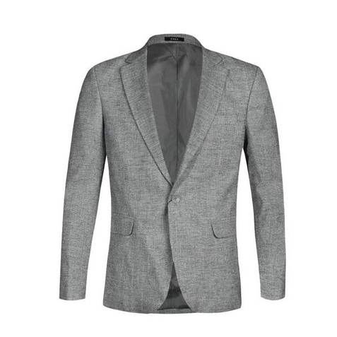 Áo blazer owen màu xám melange dáng regular fit vải gỗ namu mỏng Hàn Quốc cao cấp BL210002