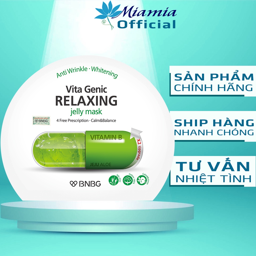 Vita Genic Relaxing Jelly Mask Vitamin B Phục Hồi Da Hư Tổn 30ml [NHẬP KHẨU CHÍNH HÃNG]