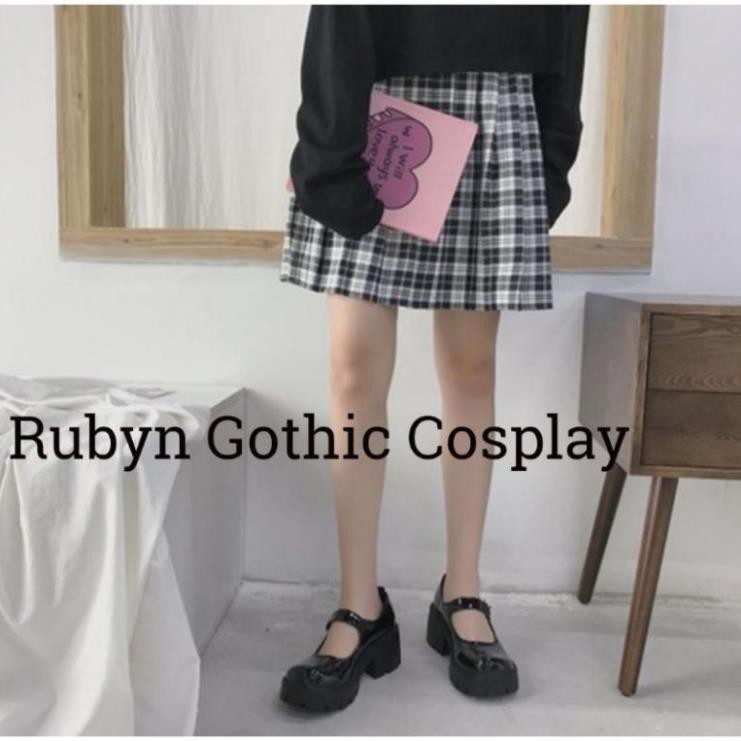 [CÓ SẴN] 🍁 Giày Lolita Oxford đế cao cosplay học sinh Nhật Bản ( BÓNG VÀ NHÁM ) -h91 | BigBuy360 - bigbuy360.vn
