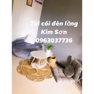 Thảm cói hình bông hoa
