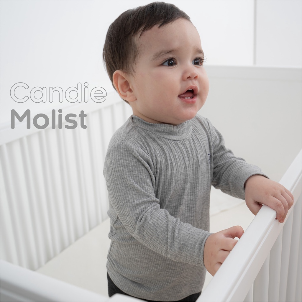 Áo dài tay cao cổ Molist Bu Baby mềm mại cao cấp