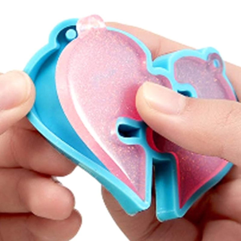 Set 4 Khuôn Silicone Làm Móc Khóa Quà Tặng Valentine