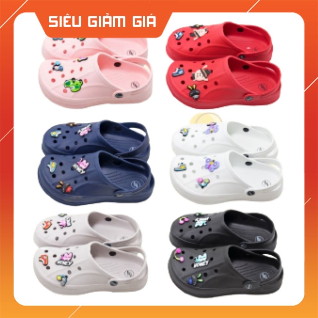 Dép Cross NỮ duwa DH 82-2, dép sục bít đầu, có quai hậu, nhiều màu sắc, siêu nhẹ, thông hơi chuyên đi mưa.