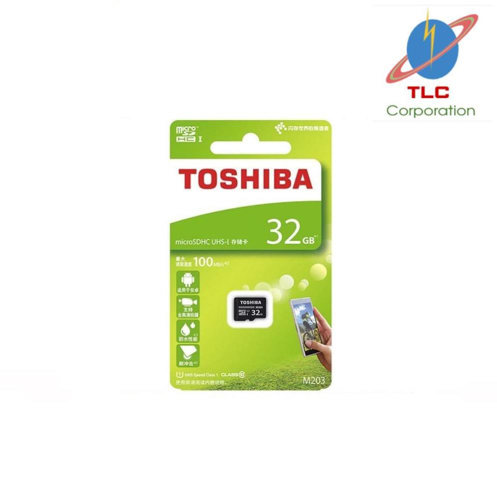 Thẻ nhớ MicroSDHC Toshiba M203 UHS-I U1 32GB 100MB/s (Đen)