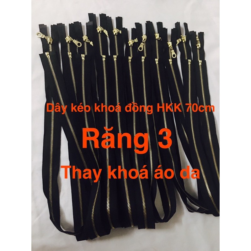 dây kéo khoá đồng răng #3 thay khoá áo da loại 1 | BigBuy360 - bigbuy360.vn