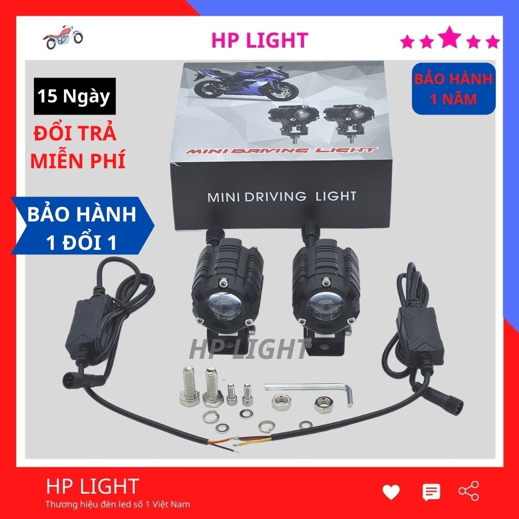 Đèn Trợ Sáng Mini 2 Màu H-LED Chính Hãng BMA HPLIGHT CNC