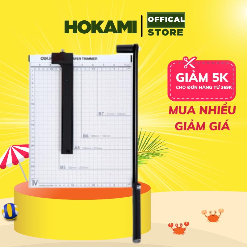 Bàn Cắt giấy A4 (Sắt) Deli 8014 - văn phòng phẩm - HOKAMI STORE