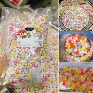 Trân châu cơm dừa ngũ sắc viên/ sợi, 5kg