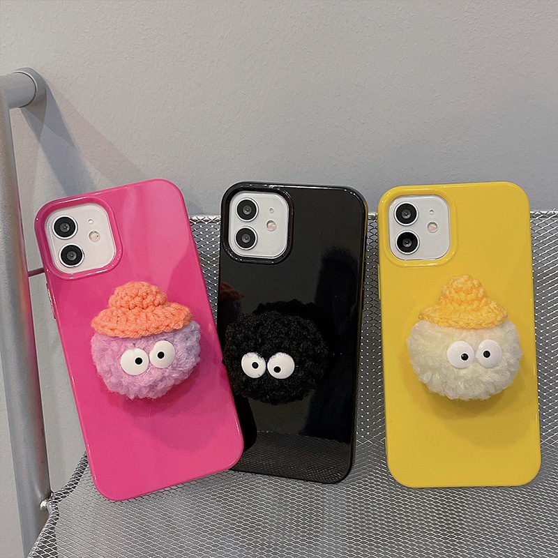 Ốp Điện Thoại TPU Mềm Họa Tiết Bùi Nhùi 3D Nhiều Màu Sắc Cho Iphone 12 pro max