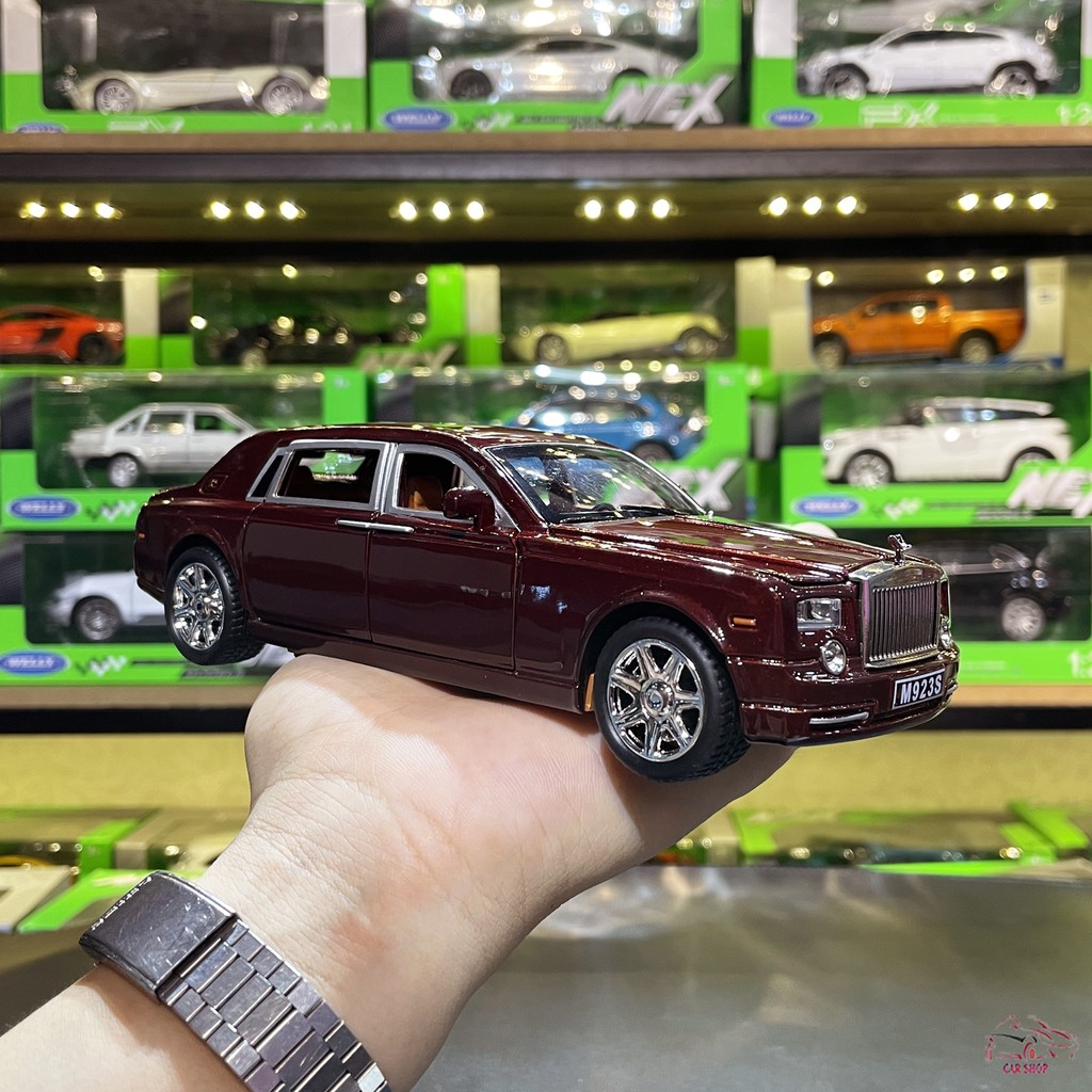 Xe mô hình sắt  Rolls-Royce Phantom nâu tỉ lệ 1:24 giá rẻ
