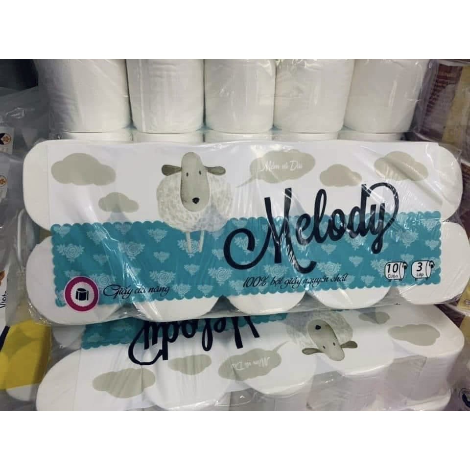 GIẤY VỆ SINH SIÊU DAI MELODY KHÔNG LÕI