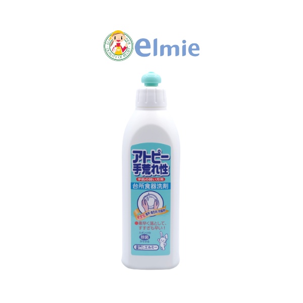 Nước rửa chén làm sạch dầu mỡ Elmie Nhật Bản lành tính với da nhạy cảm chai 300ml | Hàng chính hãng