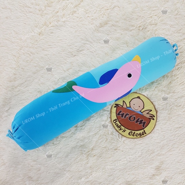 Gối ôm cara đắp hình thú 70x16cm cho bé