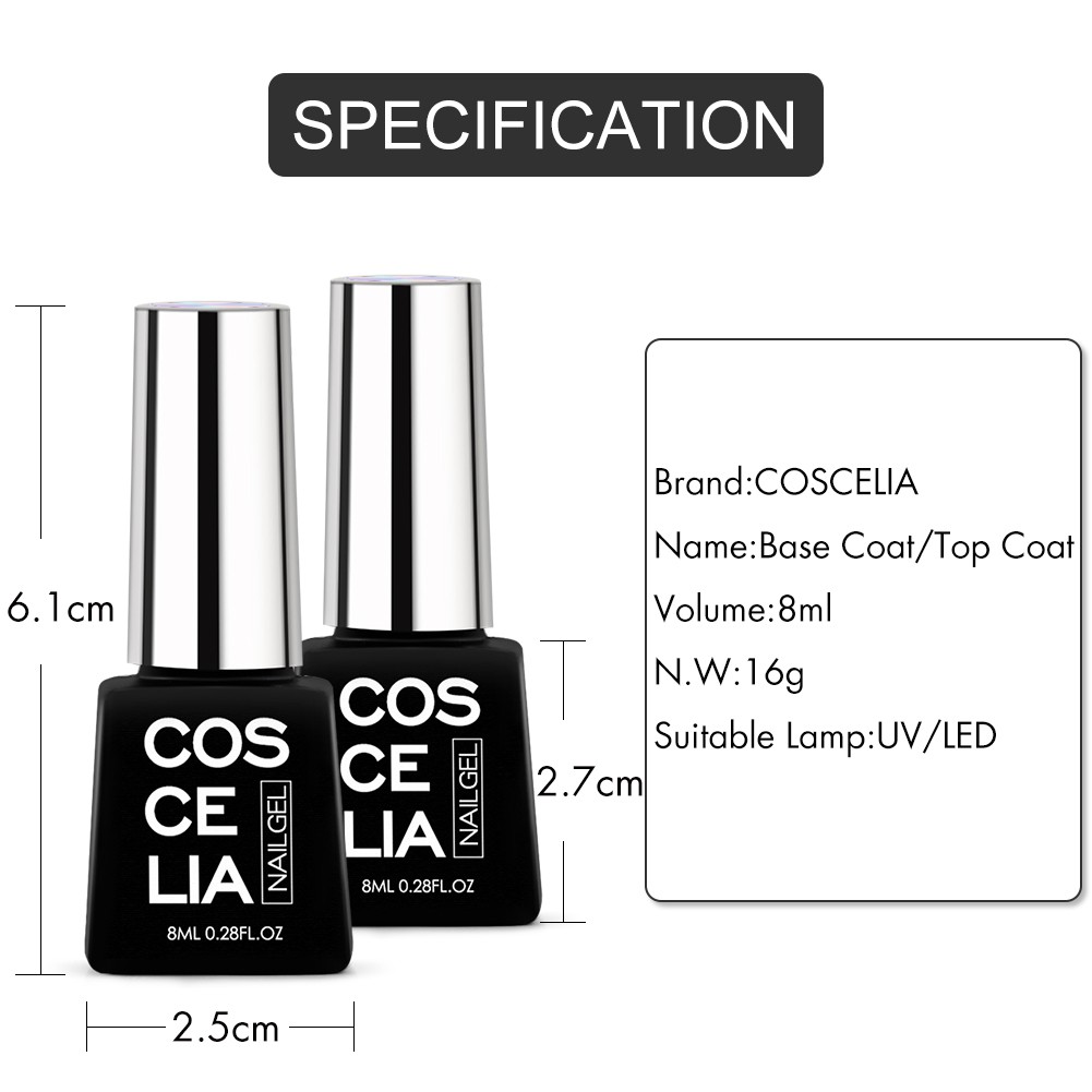 1 Chai Sơn Móng Tay Coscelia 8ml Cho Đèn Uv/Đèn led 8ml