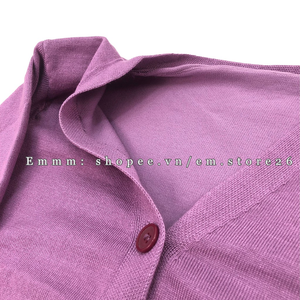 Áo cardigan len nút màu cổ chữ V tay dài freesize phong cách Hàn Quốc trẻ trung cho nữ hàng Quảng Châu | BigBuy360 - bigbuy360.vn