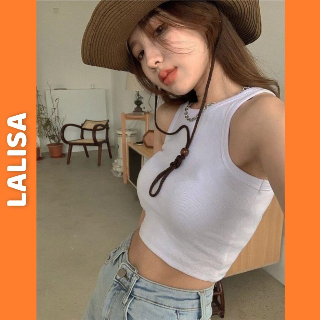 Áo croptop balo nữ basic - phong cách mùa hè năng động / ÁO CROPTOP BA LỖ NGƯỢC LALISA  AO008