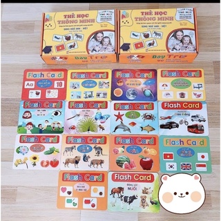 Thẻ học thoong minh loại to 19 chủ đề cho bé