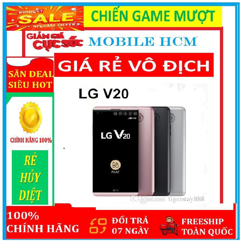 Điện Thoại LG V20 64G Bản Hàn - Chip Snapdragon 820 Màn Kép 5.7" Ram 4G/64G