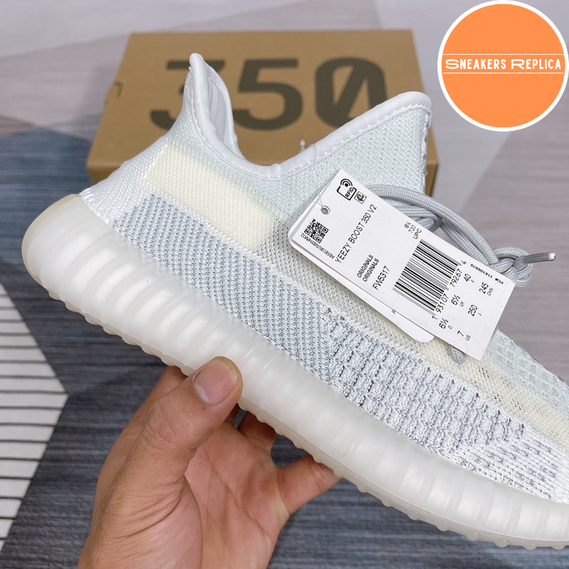 Giày Yeezy 350 V2 Cloud White màu đẹp boost nén siêu êm - BẢN CAO CẤP