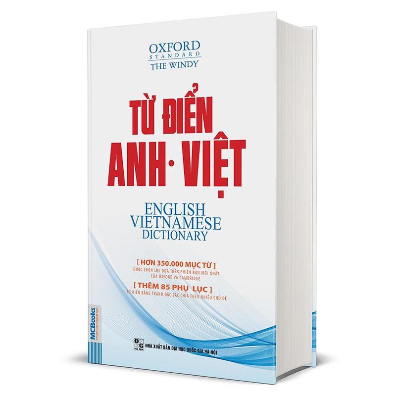 Sách - Từ Điển Anh VIệt Phiên Bản Bìa Mềm Màu Trắng - Giải Nghĩa Đầy Đủ Ví Dụ Phong Phú