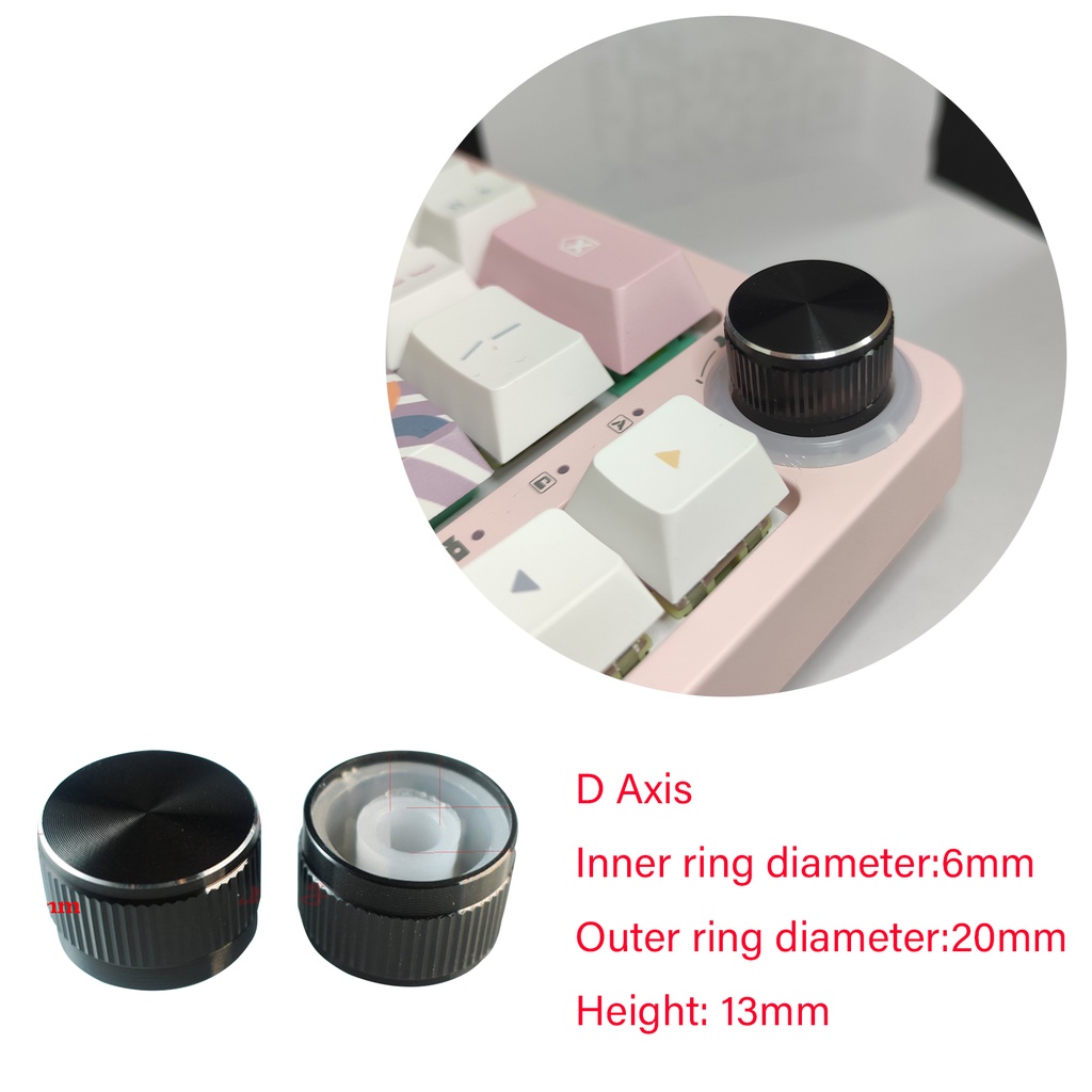 Nút vặn bàn phím cơ kim loại TM680 mechanical keyboard knob 20mm