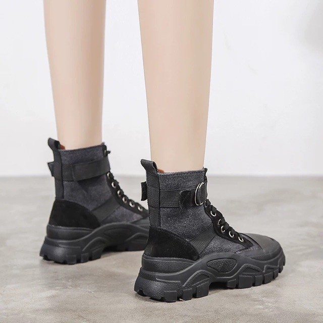  (Order-ảnh thật) Boots chiến binh cổ lửng siêu chất QC2109