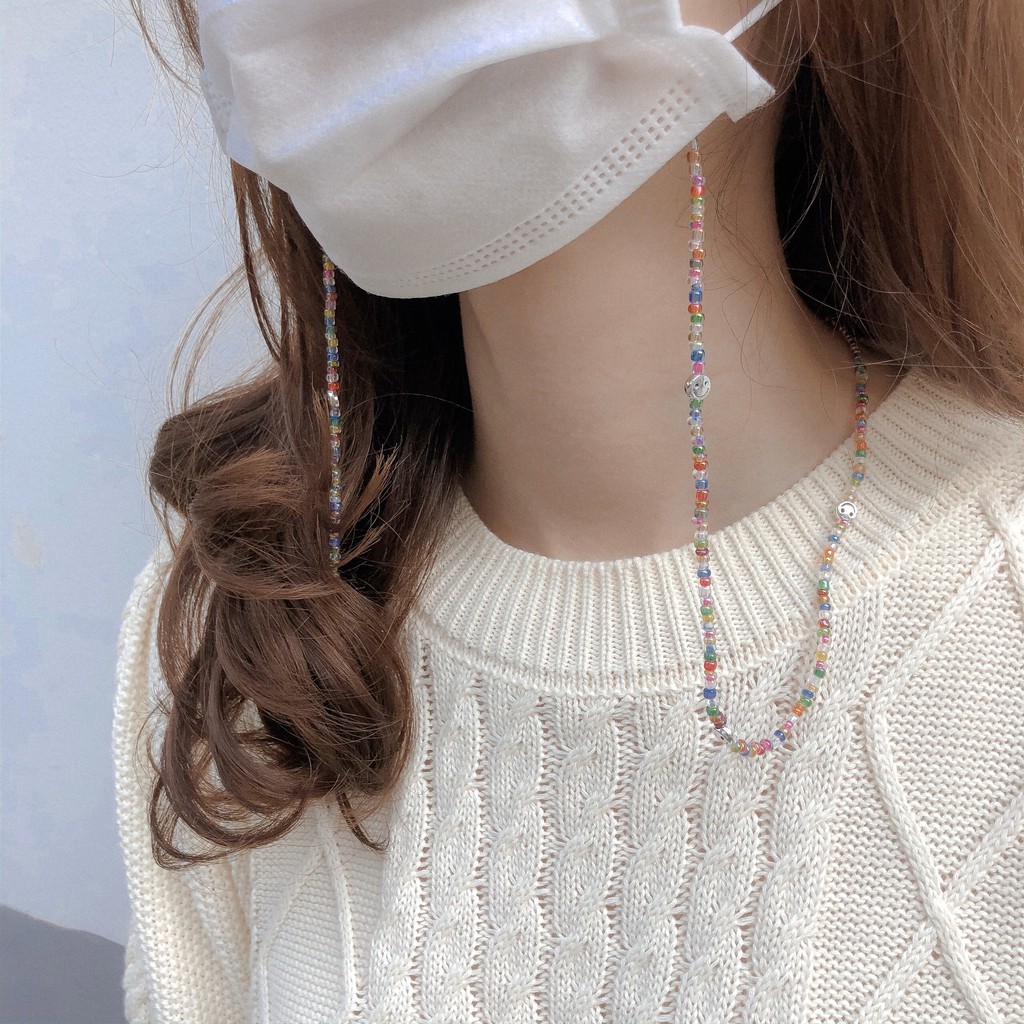 DÂY ĐEO KÍNH - KHẨU TRANG HẠT CƯỜM SẴN DÁNG XINH - THẢ THÍNH | BigBuy360 - bigbuy360.vn