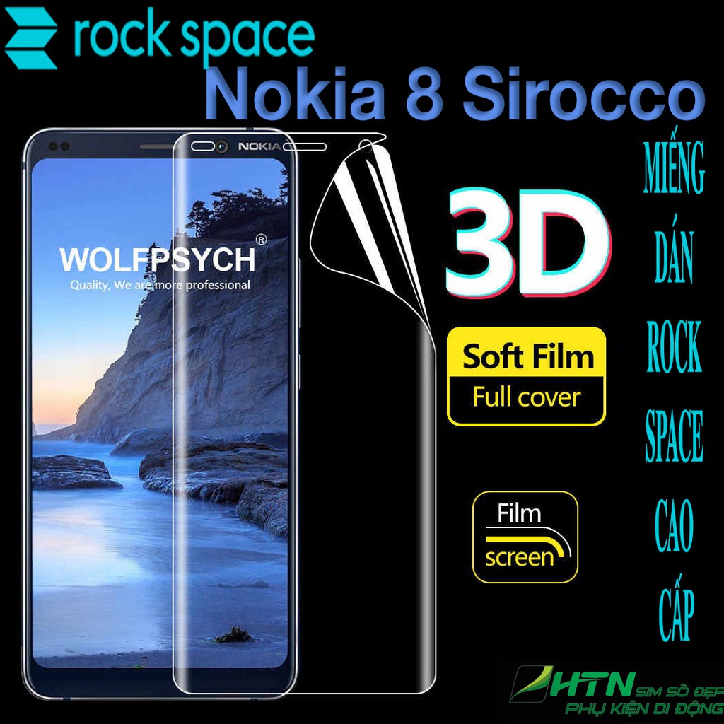 Miếng dán PPF Nokia 8 Sirocco cao cấp rock space dán màn hình/ mặt sau lưng full bảo vệ mắt, tự phục hồi vết xước, …