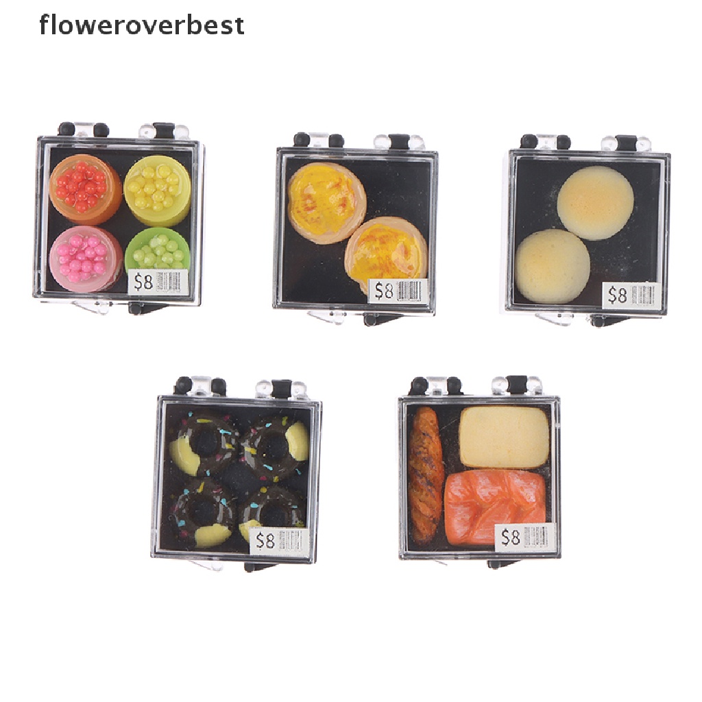 Mô hình hộp bánh tráng miệng trang trí nhà búp bê tỉ lệ 1: 12