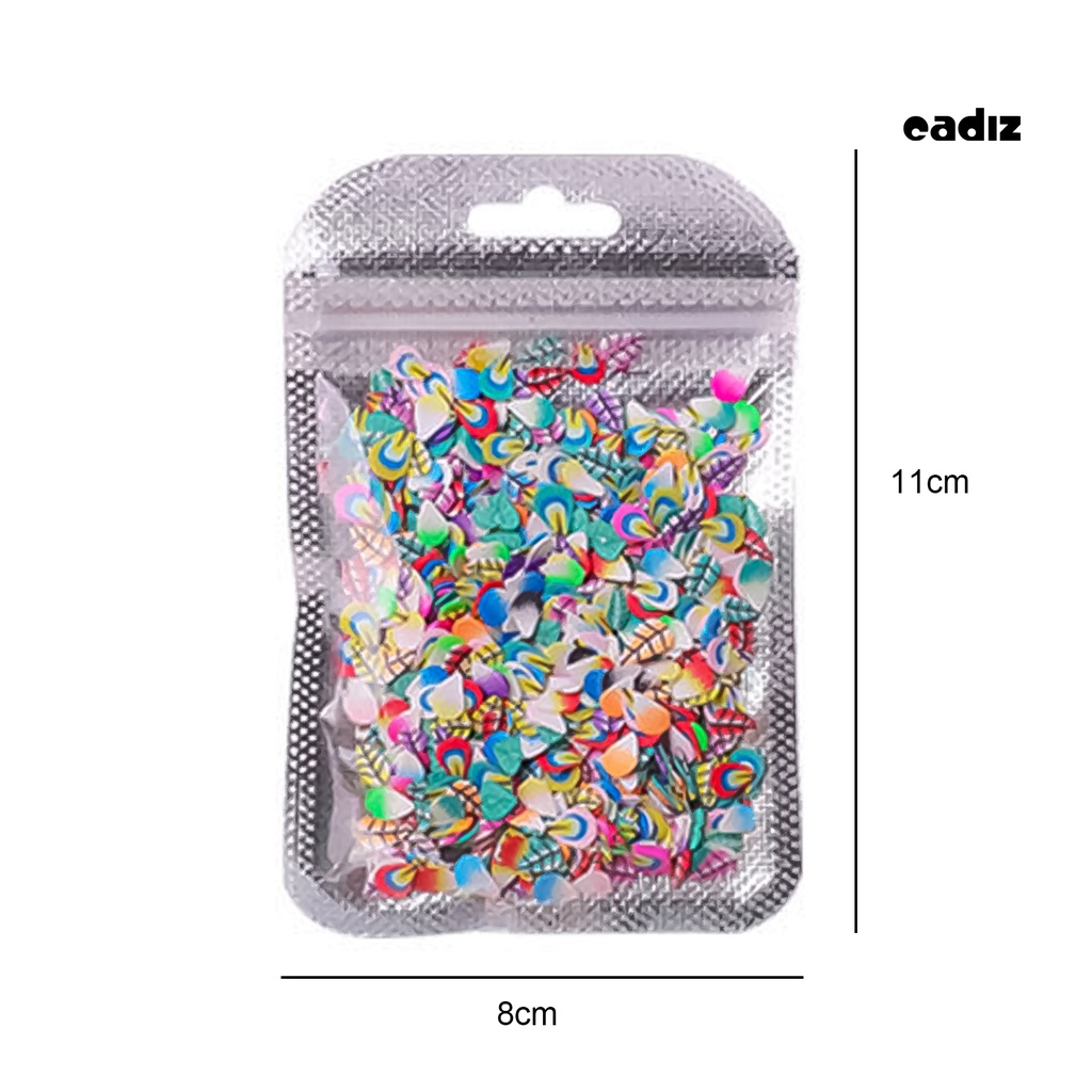 Bộ 1000 Miếng Đất Sét Siêu Mỏng Mềm Hình Lông Vũ Dùng Trang Trí Móng Tay Nghệ Thuật DIY