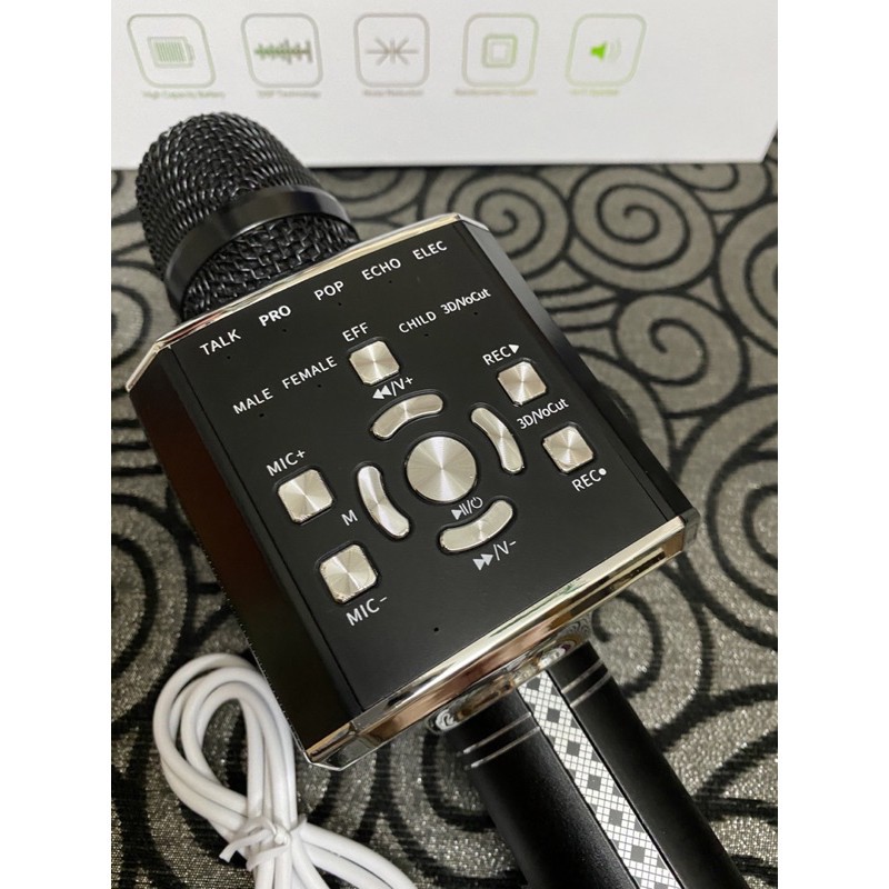 [Mã ELHACE giảm 4% đơn 300K] Micro YS-97 Mic Karaoke Bluetooth Tích Hợp Live Stream Sound Card 3 In 1 Cao Cấp