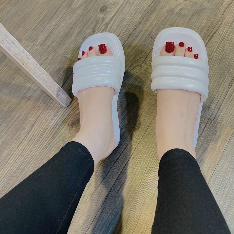 DÉP BÁNH MÌ 3CM QUAI PHỒNG CHẠY CHỈ